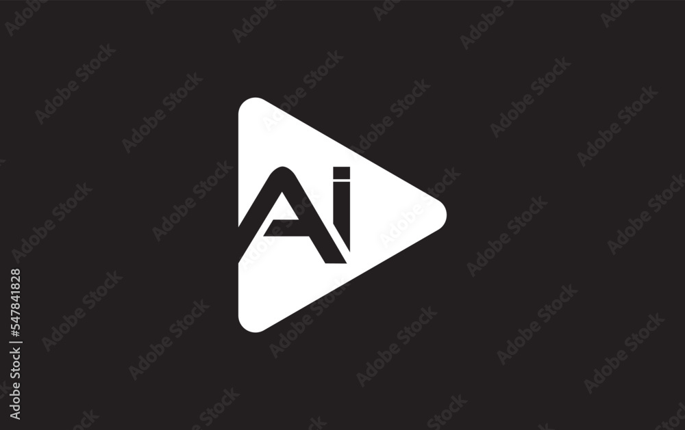 Play button icon vector and play button logo symbol with icon letter Play button icon vector and play button logo symbol with icon letter