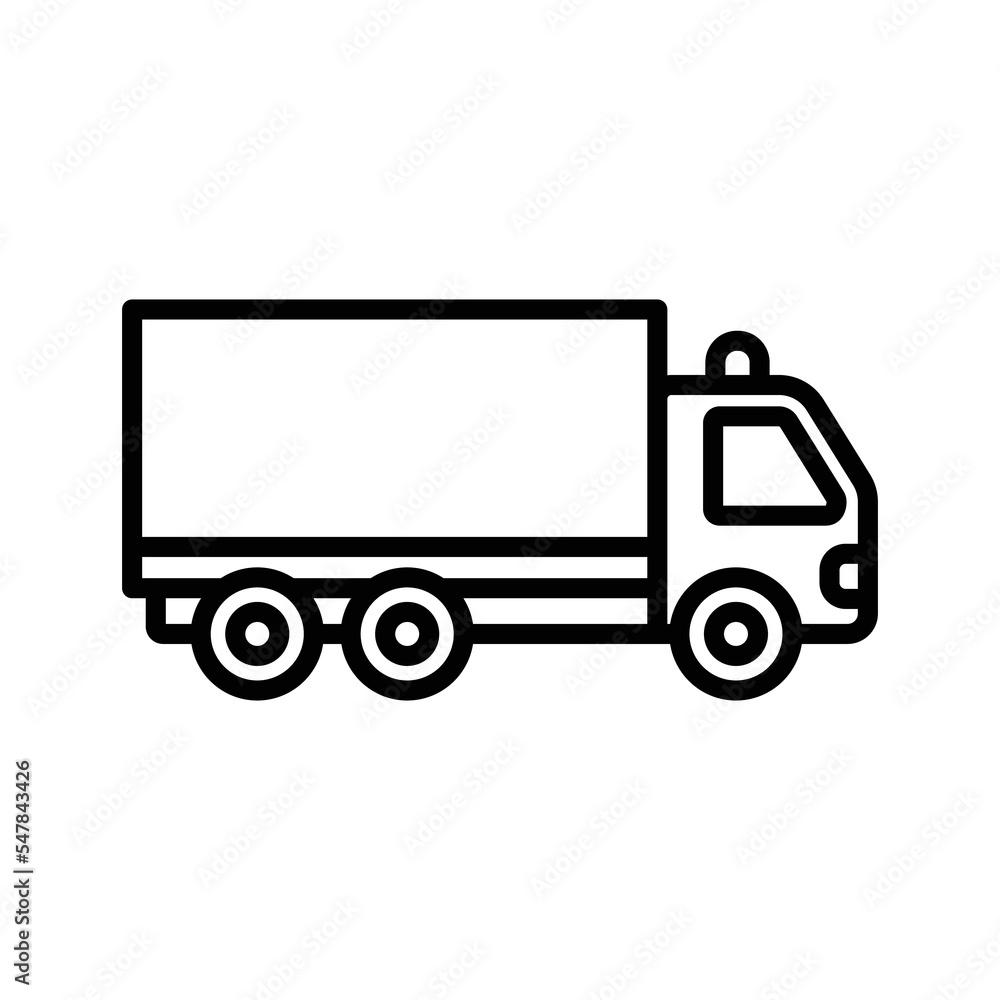 truck icon vector design template in white background