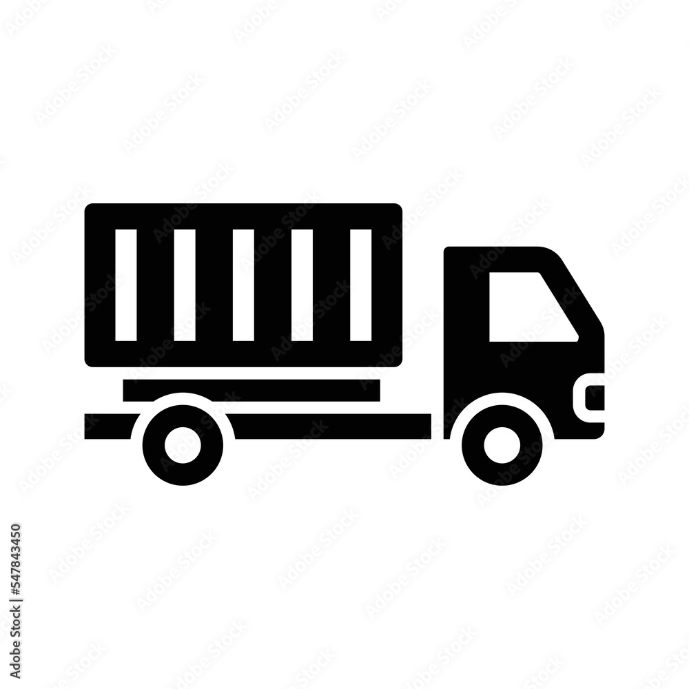 truck icon vector design template in white background