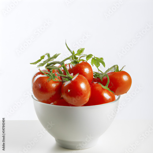 Bowl of Tomatoes in White Bowl