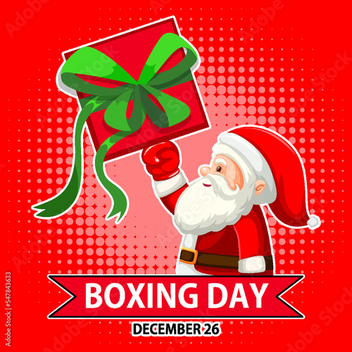 Boxing day banner design