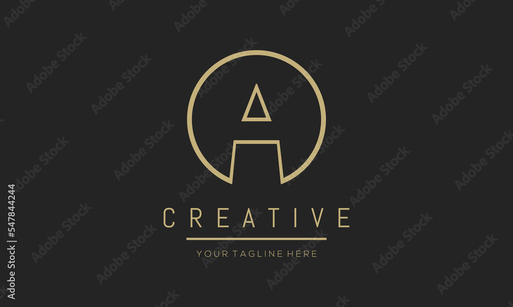 Modern creative letter A vector logo design. Minimalist A stylish monogram initial based icon. Modern creative letter A vector logo design. Minimalist A stylish monogram initial based icon.