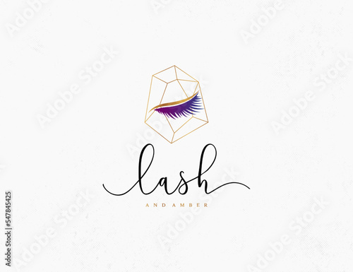 Lash Company Logo Design Template