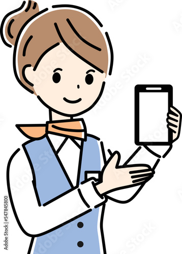 スマホ　店員