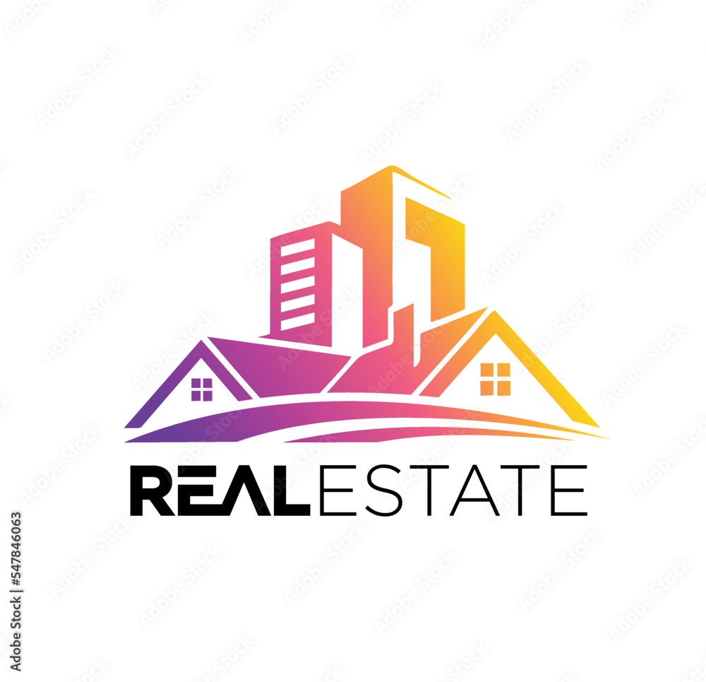 Real Estate Logo vector Illustration template
