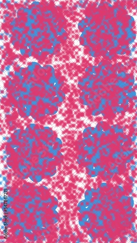pattern with red and blue flowers
