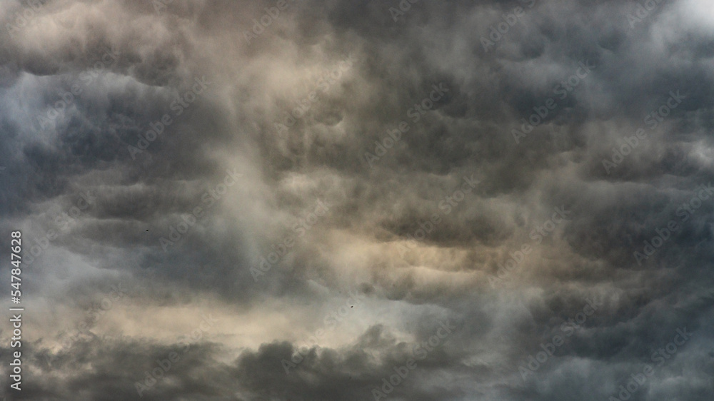 Texture of bright blue dramatic cloudy sky. Texture of bright blue dramatic cloudy sky.