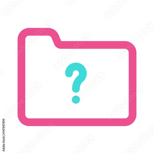 Folder Icon with Two Tone Colour Style