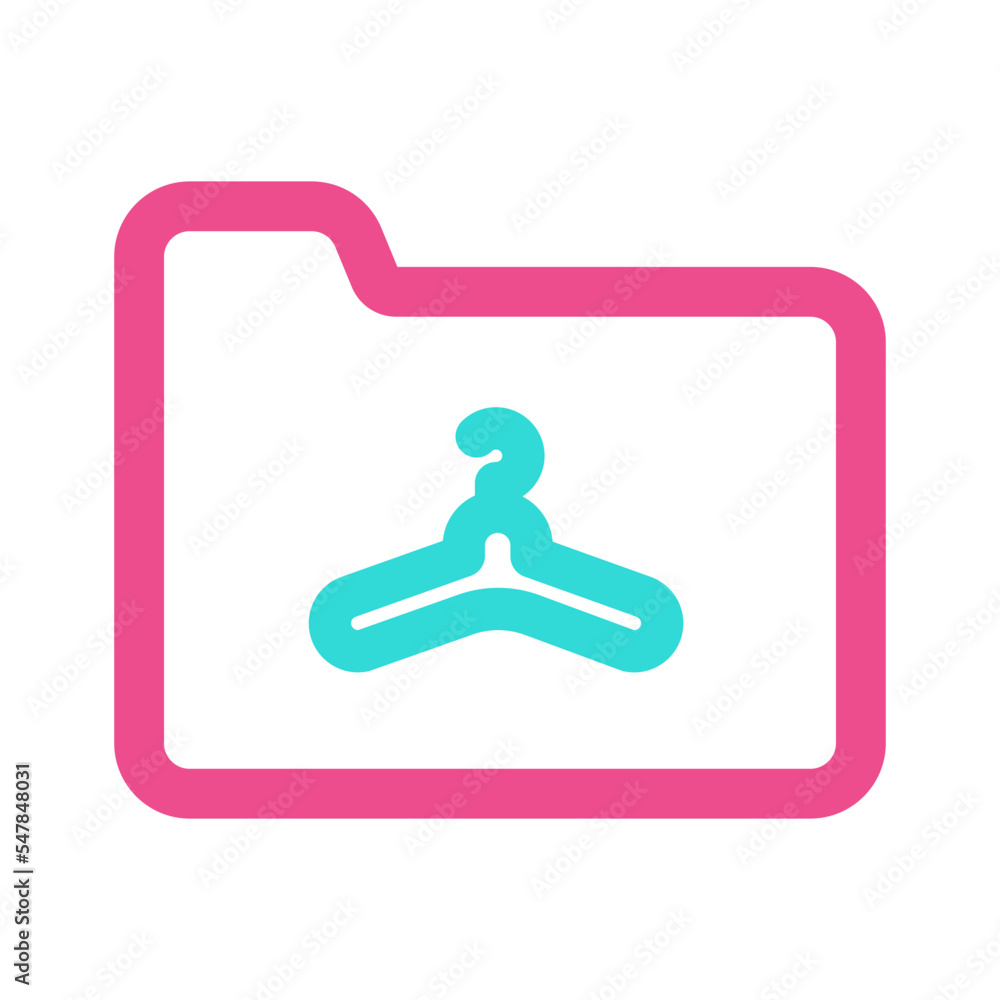 Folder Icon with Two Tone Colour Style Folder Icon with Two Tone Colour Style