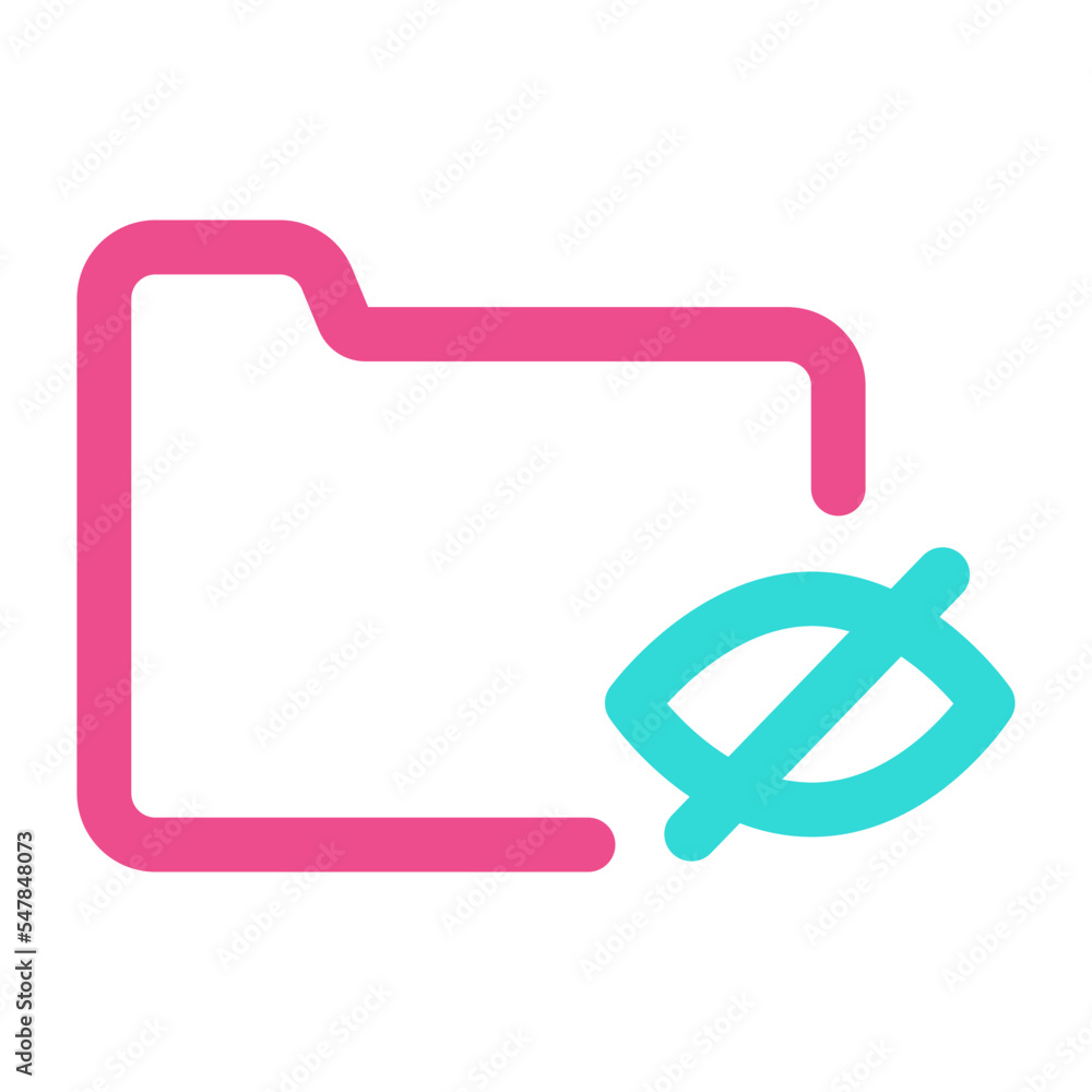 Folder Icon with Two Tone Colour Style Folder Icon with Two Tone Colour Style