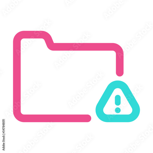Folder Icon with Two Tone Colour Style