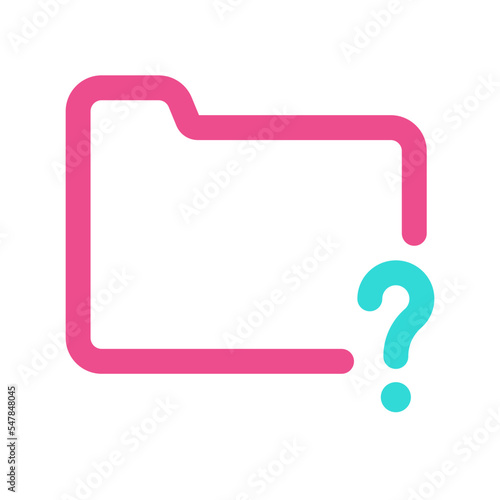 Folder Icon with Two Tone Colour Style