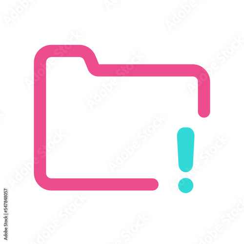 Folder Icon with Two Tone Colour Style