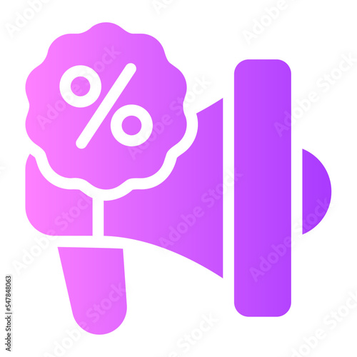 megaphones gradient icon