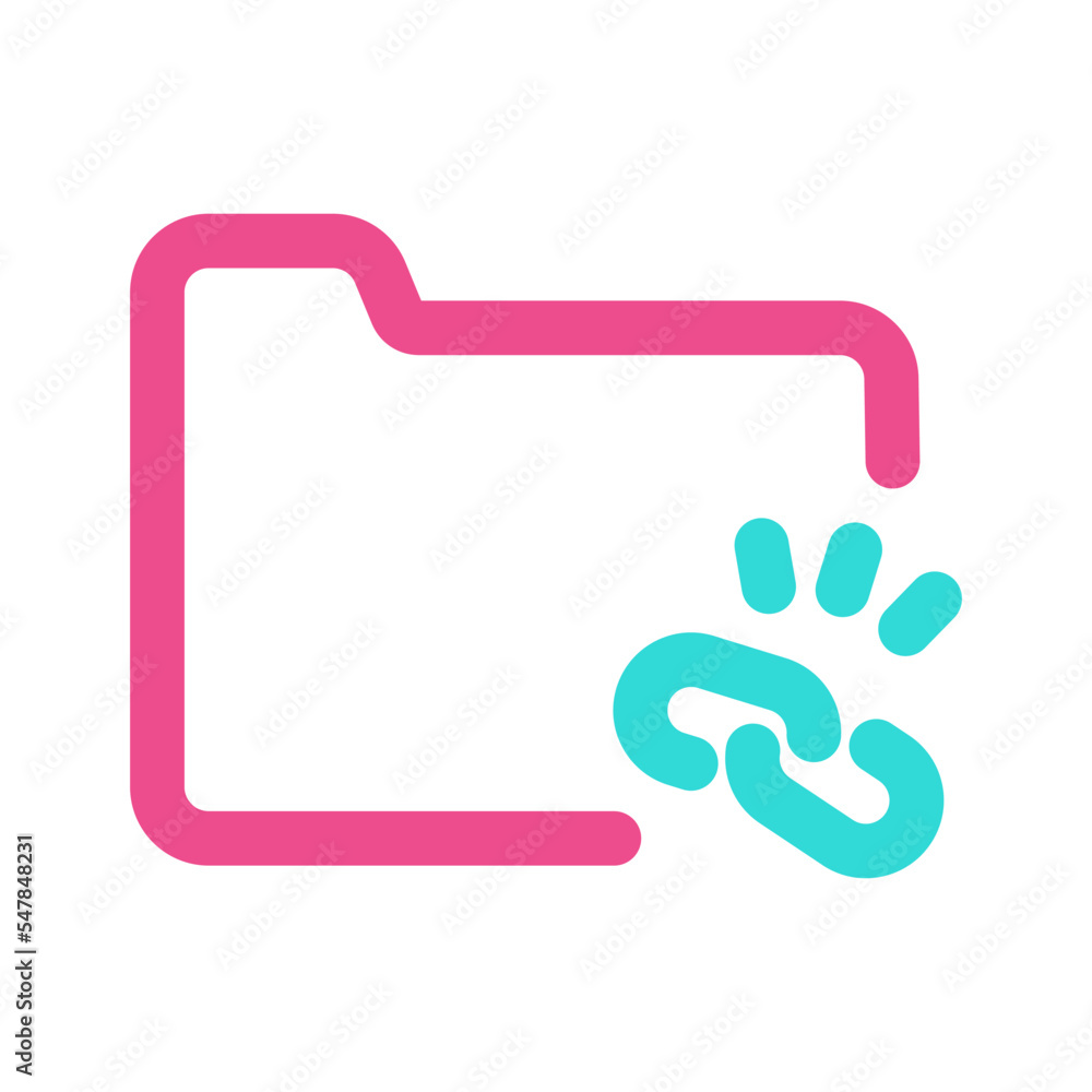 Folder Icon with Two Tone Colour Style Folder Icon with Two Tone Colour Style