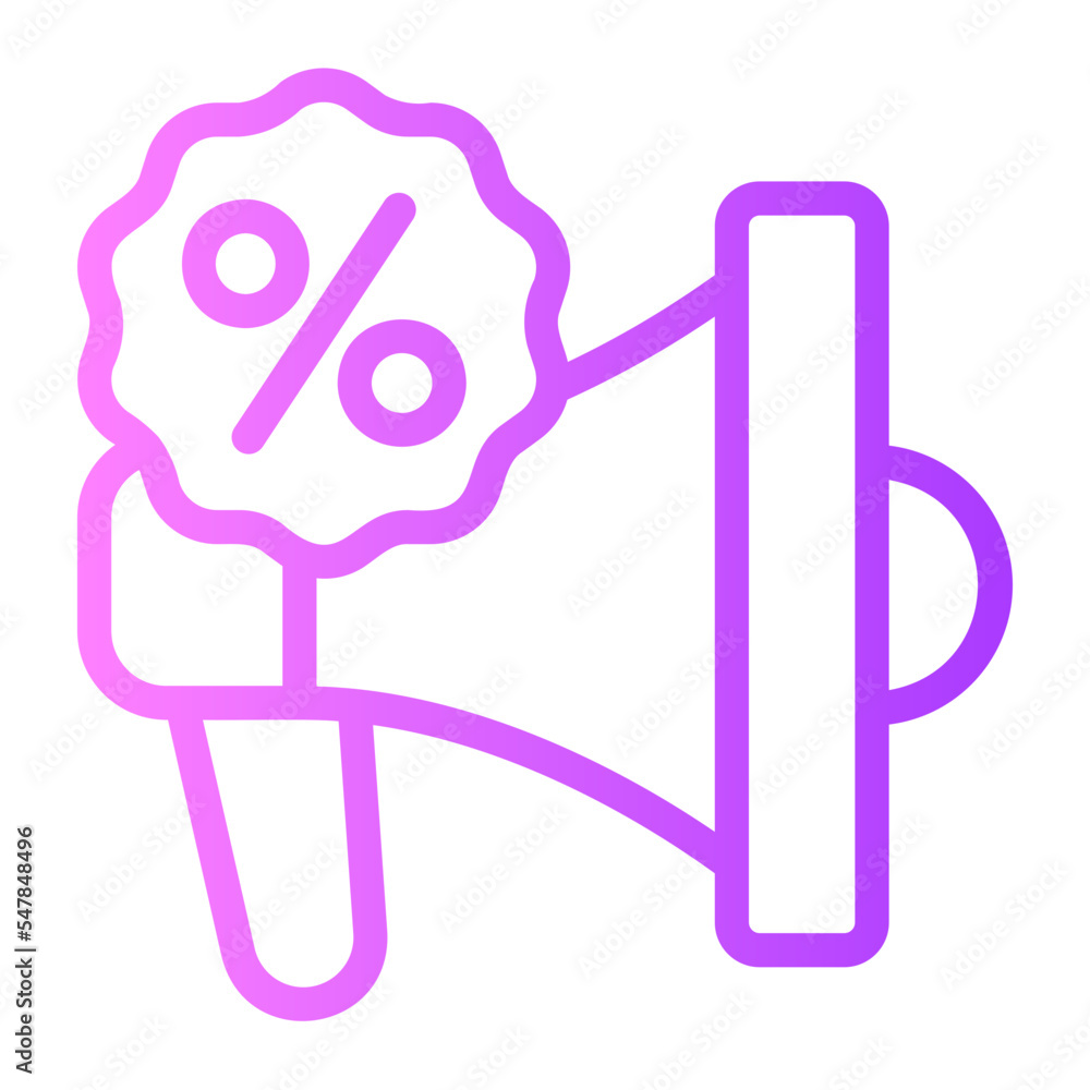 megaphones gradient icon megaphones gradient icon