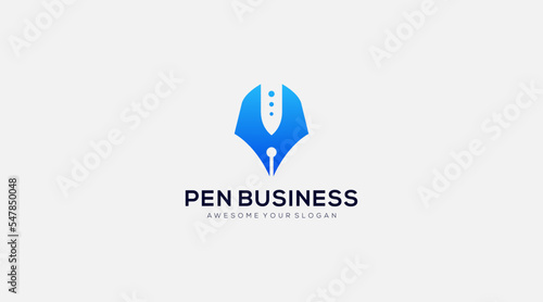 Free Download Pen icon business vector logo design template - GFXLoad
