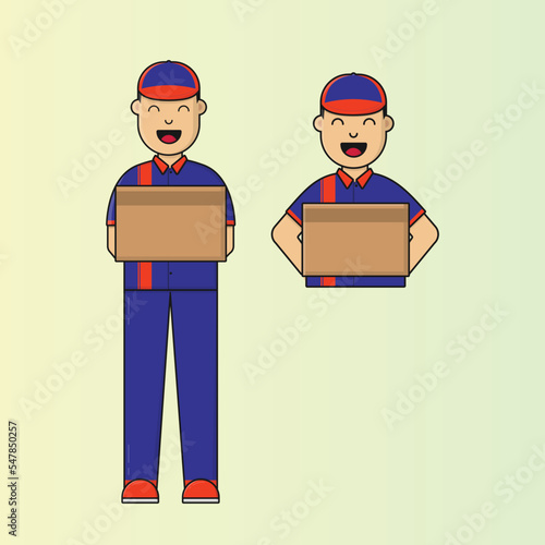 set of mechanic or courier