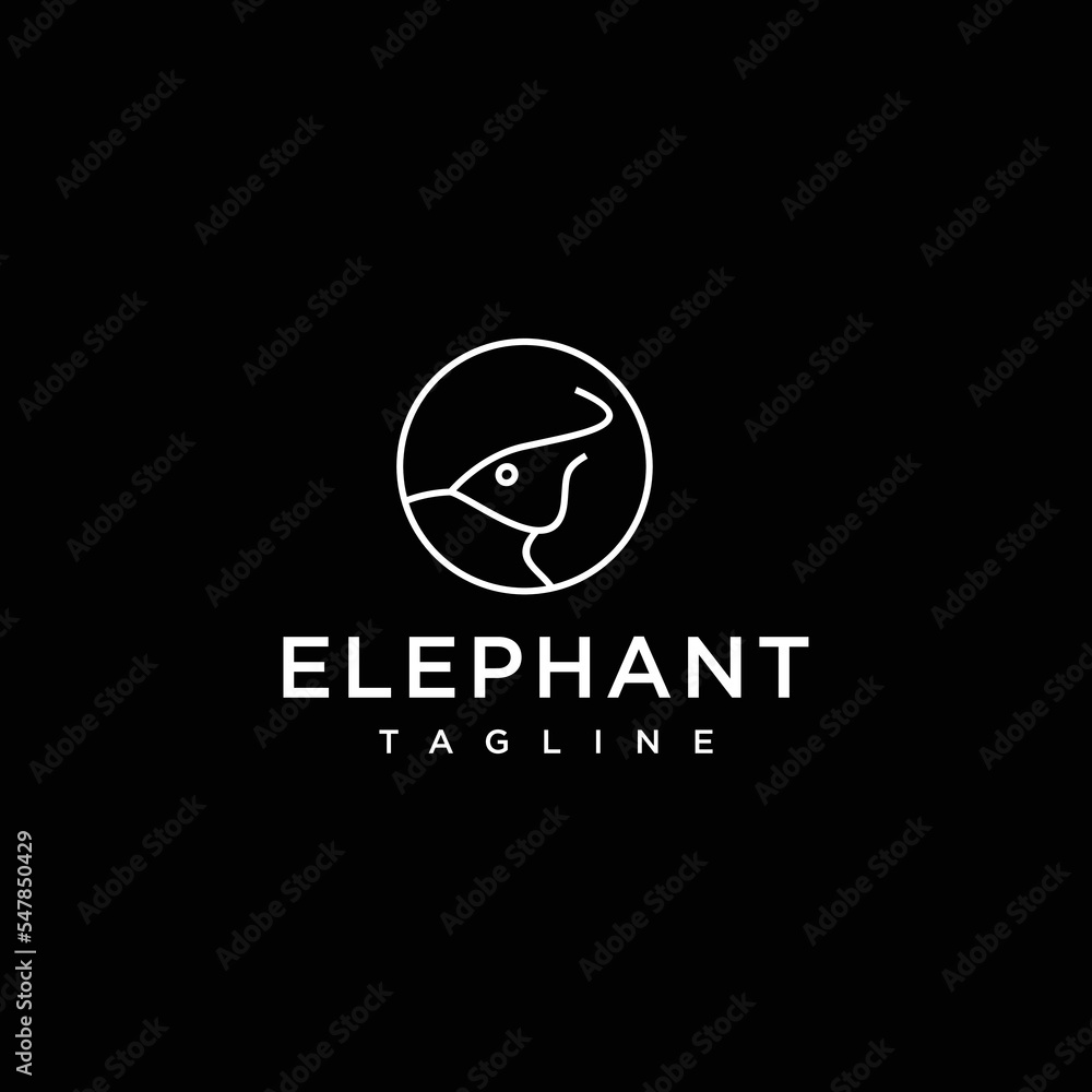 Elephant logo icon design template Elephant logo icon design template