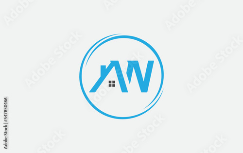 Free Download Real estate logo design circle icon and real estate symbol vector and flat house window circle monogram vector - GFXLoad