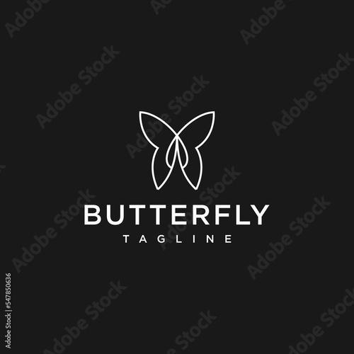 Butterfly logo icon design template