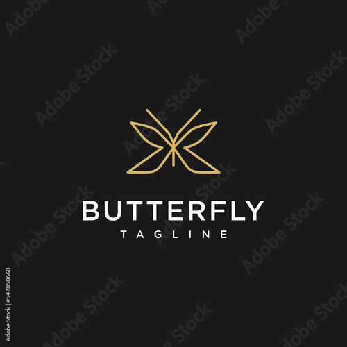 Butterfly logo icon design template