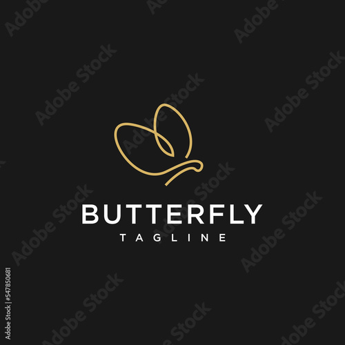 Butterfly logo icon design template