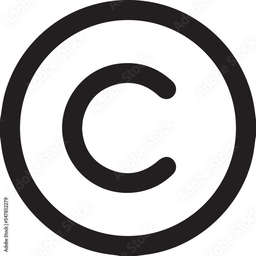 Copyright icon vector. Patent, Legal , Intellectual property sign. Authorship Protection. Vector illustration isolated on white