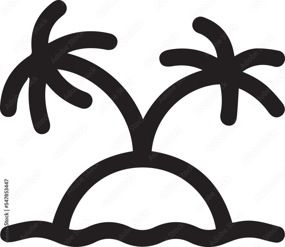 Palm tree thin line icon, travel and tourism, island sign vector graphics.
Palm tree thin line icon, travel and tourism, island sign vector graphics.