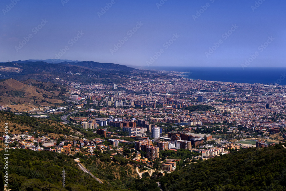 View of Barcelona from Tibidabo
