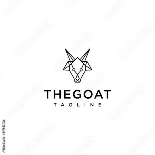 Goat logo design vector template © Deliciusciuss