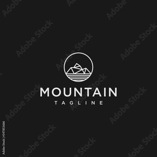 Mountain logo design vector template