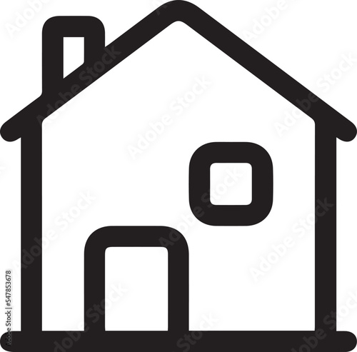Free Download Residential home isolated vector icon. Construction business, insurance, smart home logotype design element. - GFXLoad
