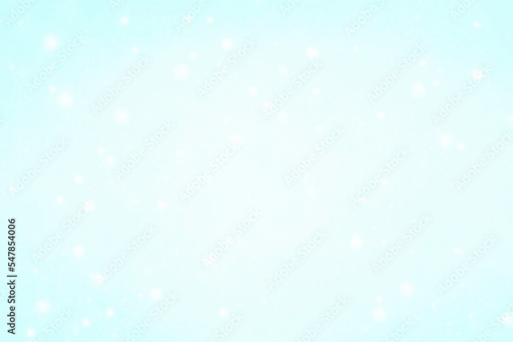 Pastel blue sky with snowfall background.  Christmas, New Year and all celebration backgrounds concepts.