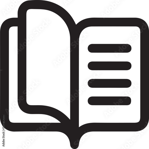 Book icon vector. open book icon vector. ebook icon
