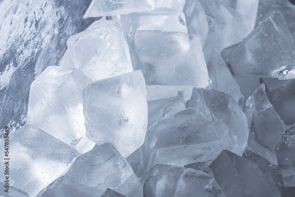 Ice cubes background texture. Background with ice cubes pattern.