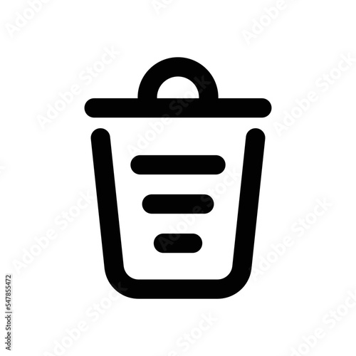 Recycle Bin icon - vector illustration . Bin, Trash, Remove, Delete, Recycle, Empty, Garbage, Dustbin, line, outline, icons .