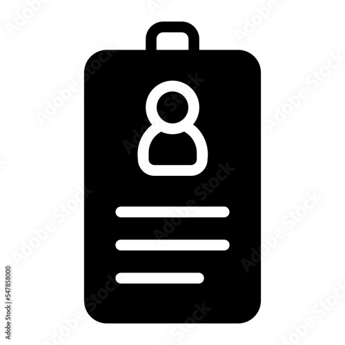 id card gradient icon