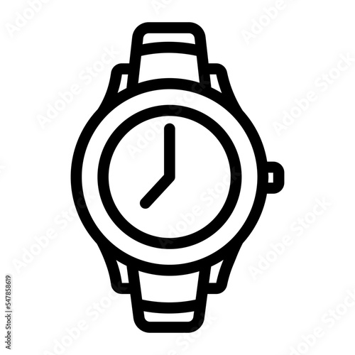 hand watch line icon