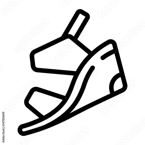 sandals line icon
