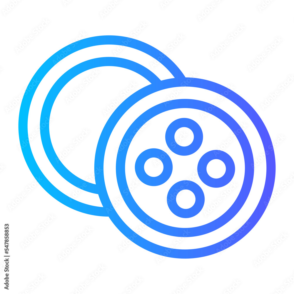 cloth button gradient icon cloth button gradient icon
