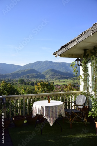 view of the village