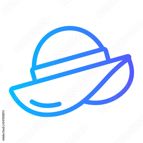 pamela hat gradient icon