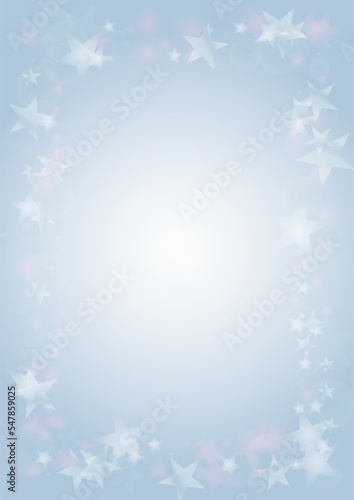 Fototapeta Naklejka Na Ścianę i Meble -  Vector Magical Glowing Background with Silver and Purple Falling Stars on Grey. Sparkle Star Sky Cover and Card Design. Glittery Confetti Frame. Christmas and New Year Poster. Cosmic Bokeh Light.