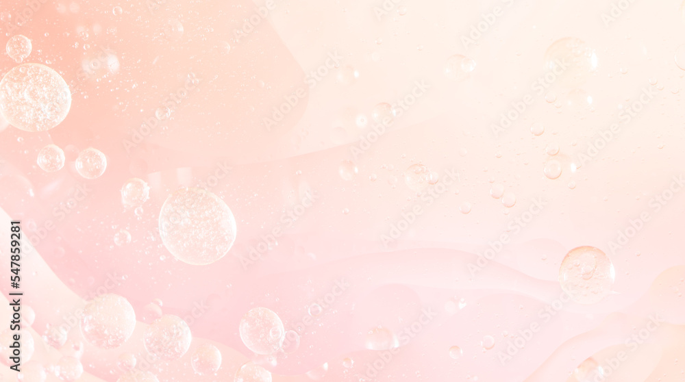 Abstract pink water bubbles background