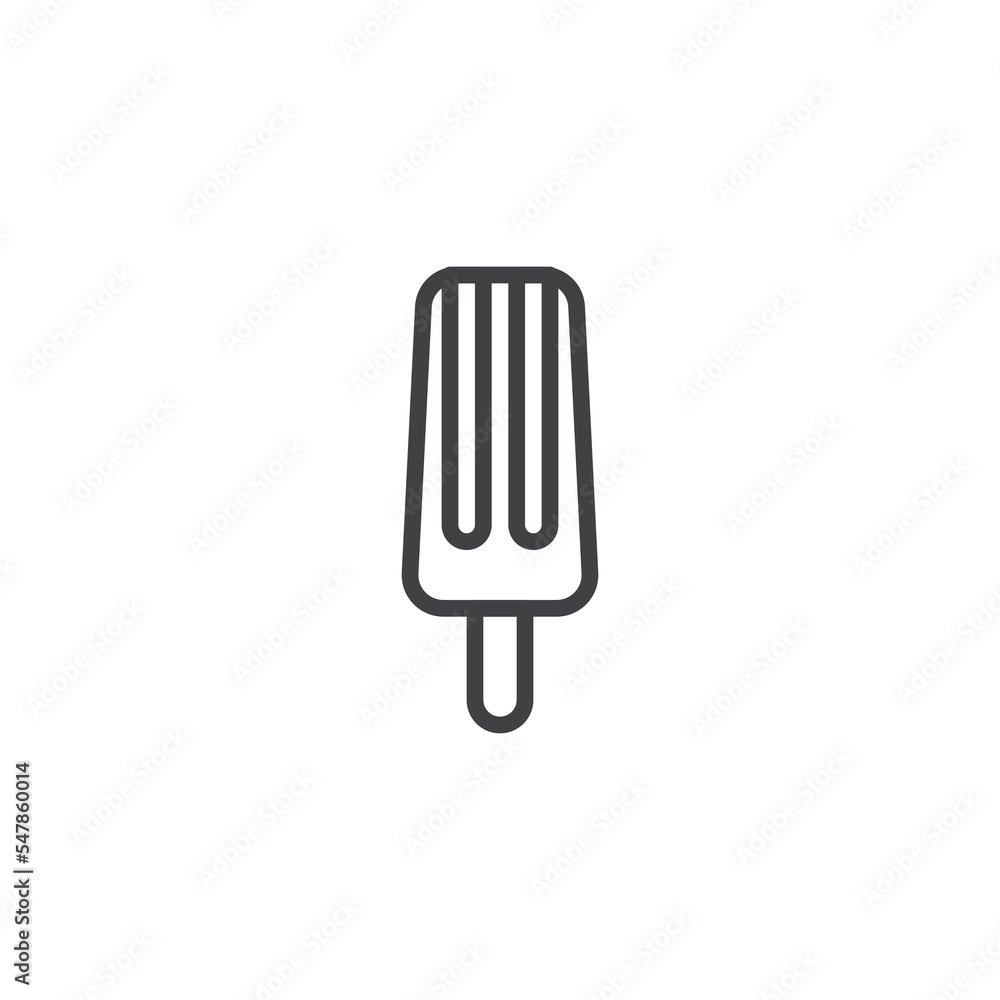 Popsicle ice cream line icon Popsicle ice cream line icon