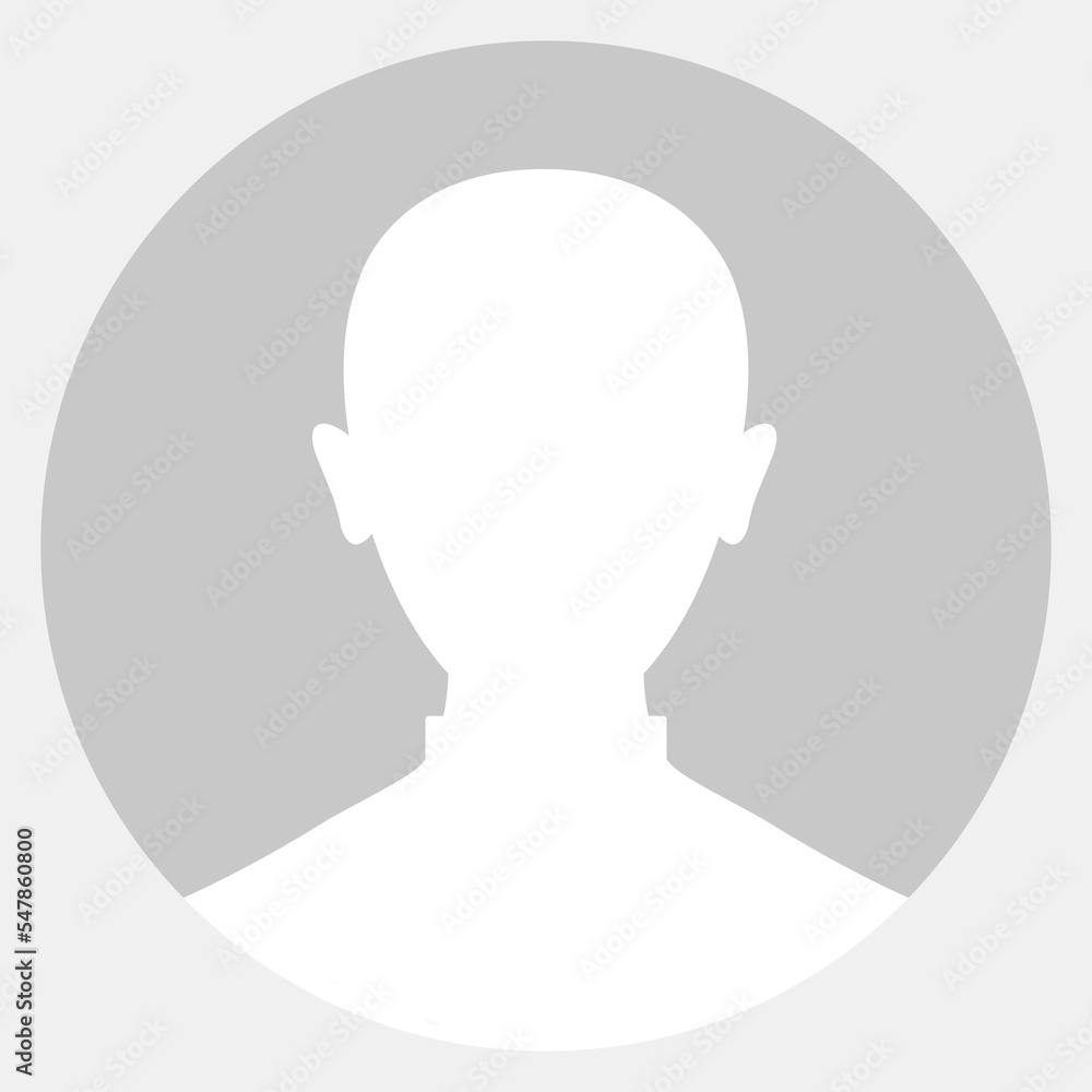 Bald man avatar icon placeholder illustration Bald man avatar icon placeholder illustration