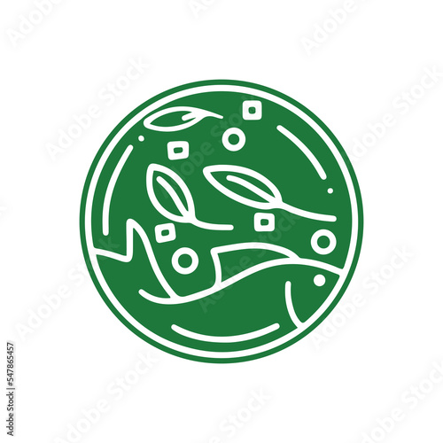 Fish design logo template, restaurant seafood sushi