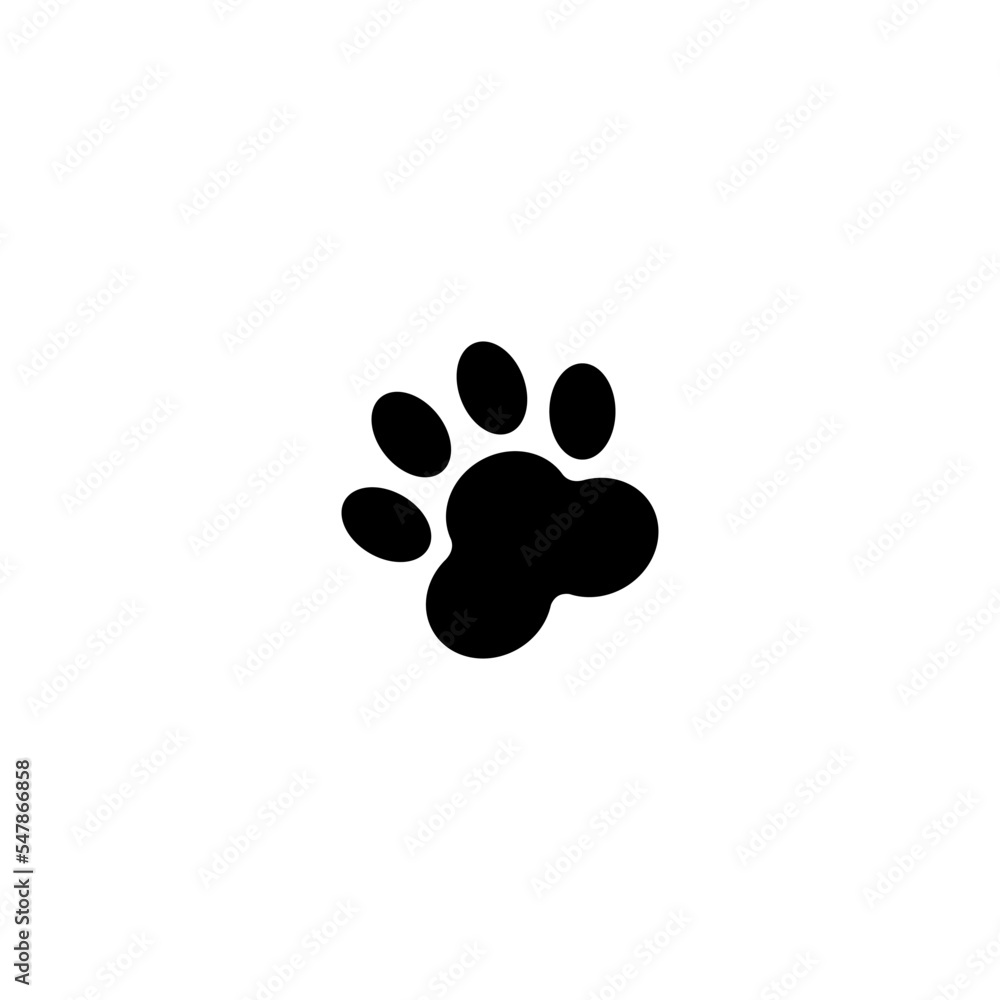 Paw icon vector Paw icon vector