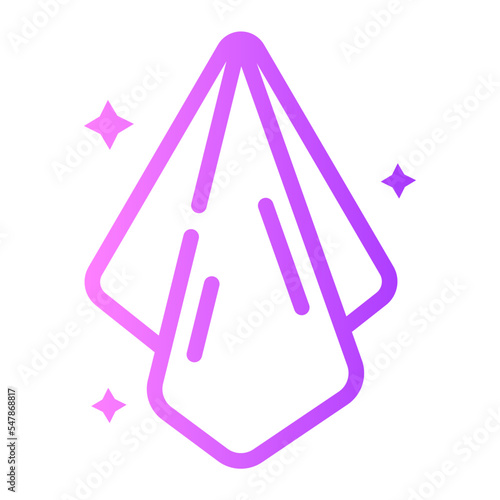 Handkerchief gradient icon